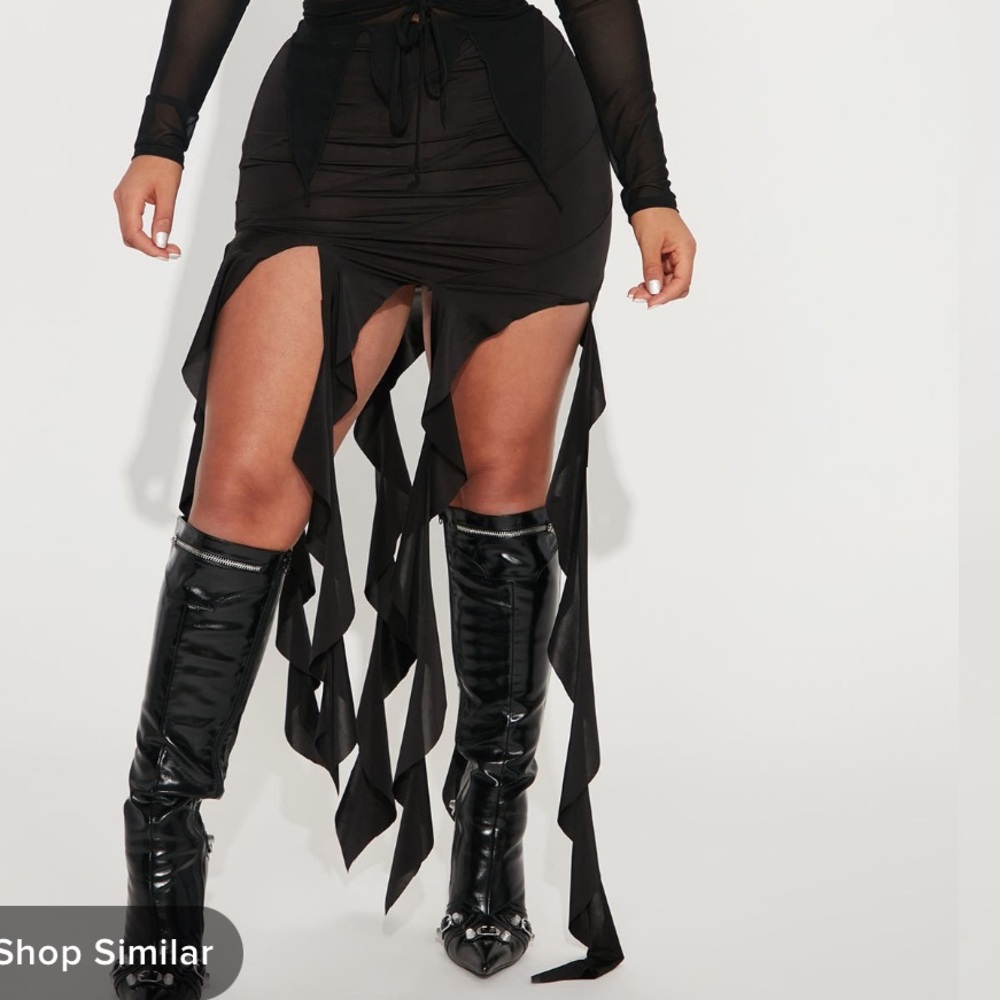 Without a care ruffle mini skirt